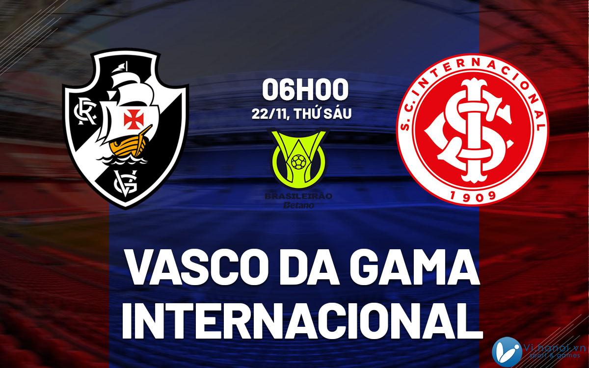 Dự đoán bóng đá Vasco da Gama vs Internacional vdqg Brazil hôm nay