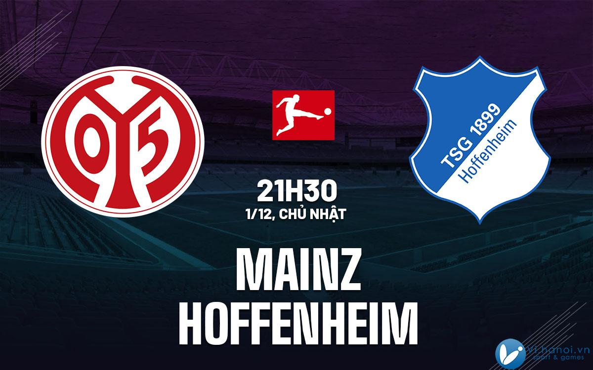 Soi kèo bóng đá Mainz vs Hoffenheim vdqg duc bundesliga hôm nay