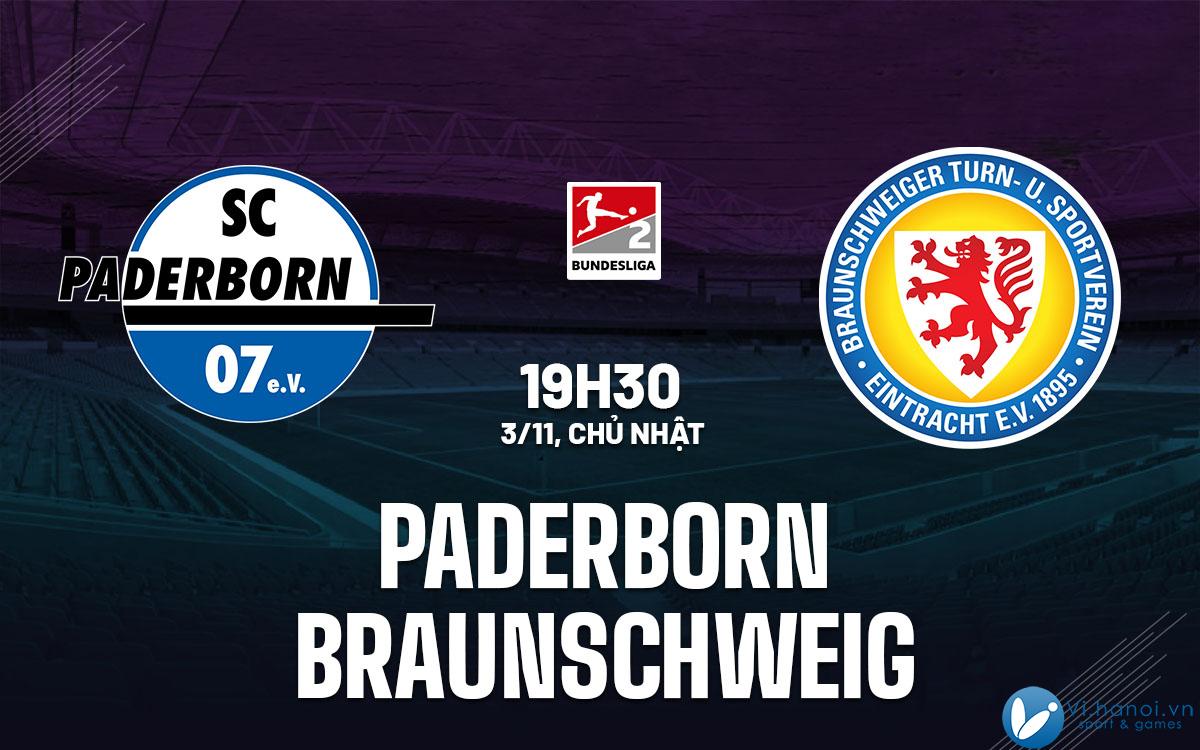 Soi kèo bóng đá Paderborn vs Braunschweig 2 hôm nay