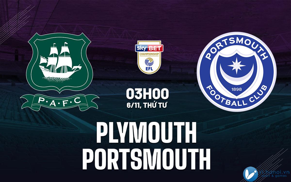 Dự đoán bóng đá hay nhất trận Plymouth vs Portsmouth hôm nay