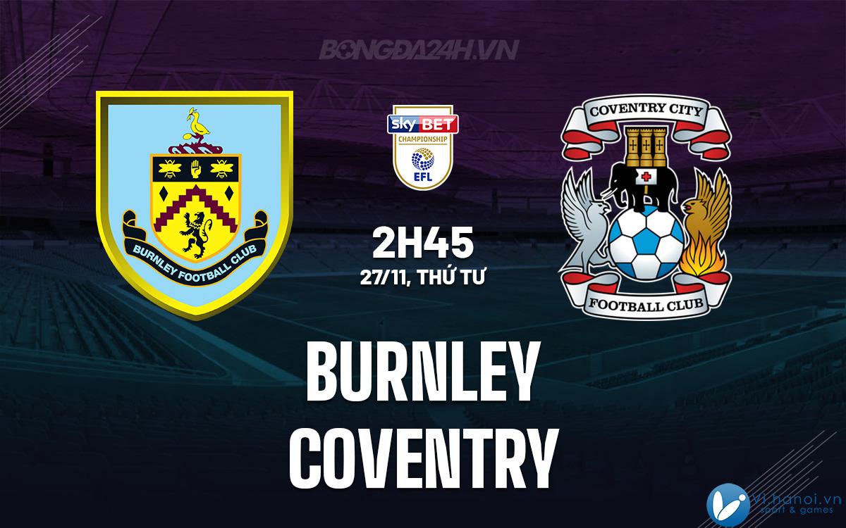 Burnley đấu với Coventry