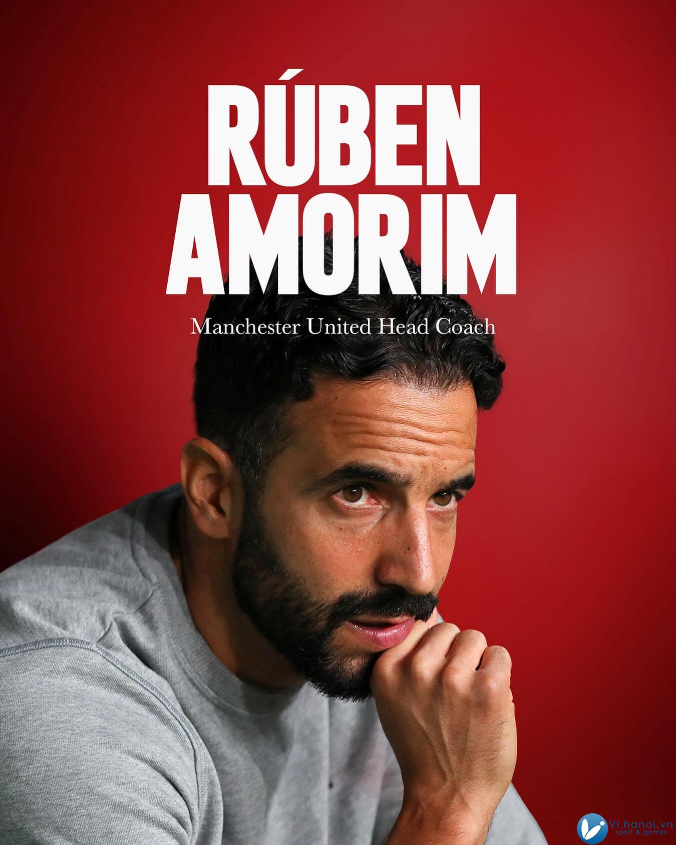 Ruben Amorim chính thức trở thành HLV của Man United