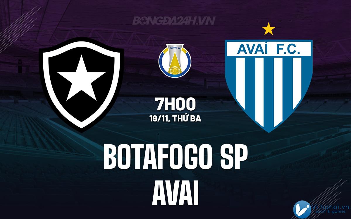 Botafogo SP vs Avai