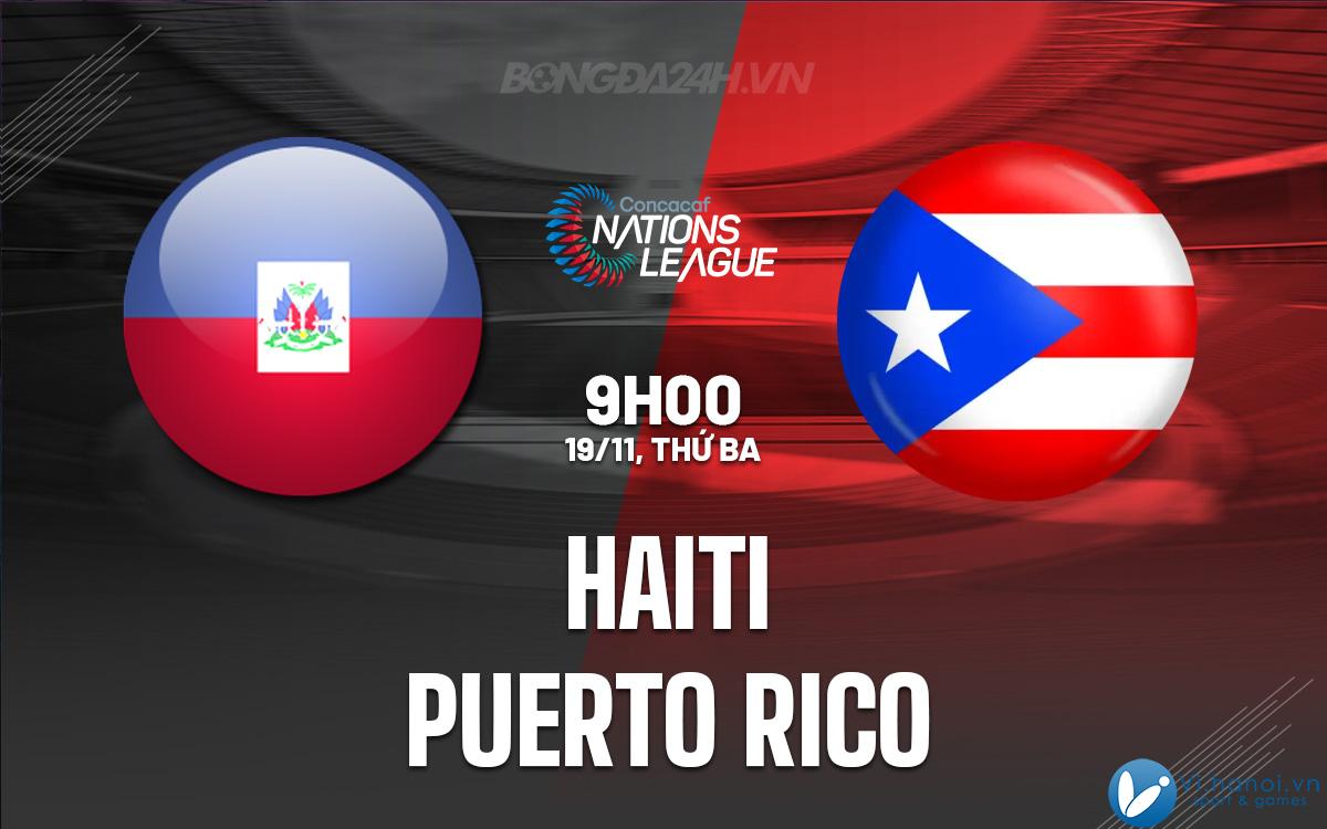 Haiti đấu với Puerto Rico