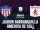 Dự đoán bóng đá Junior Barranquilla vs America de Cali vdqg Colombia hôm nay