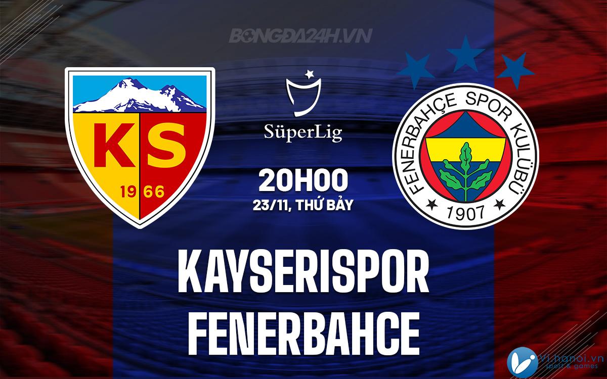 Kayserispor vs Fenerbahce