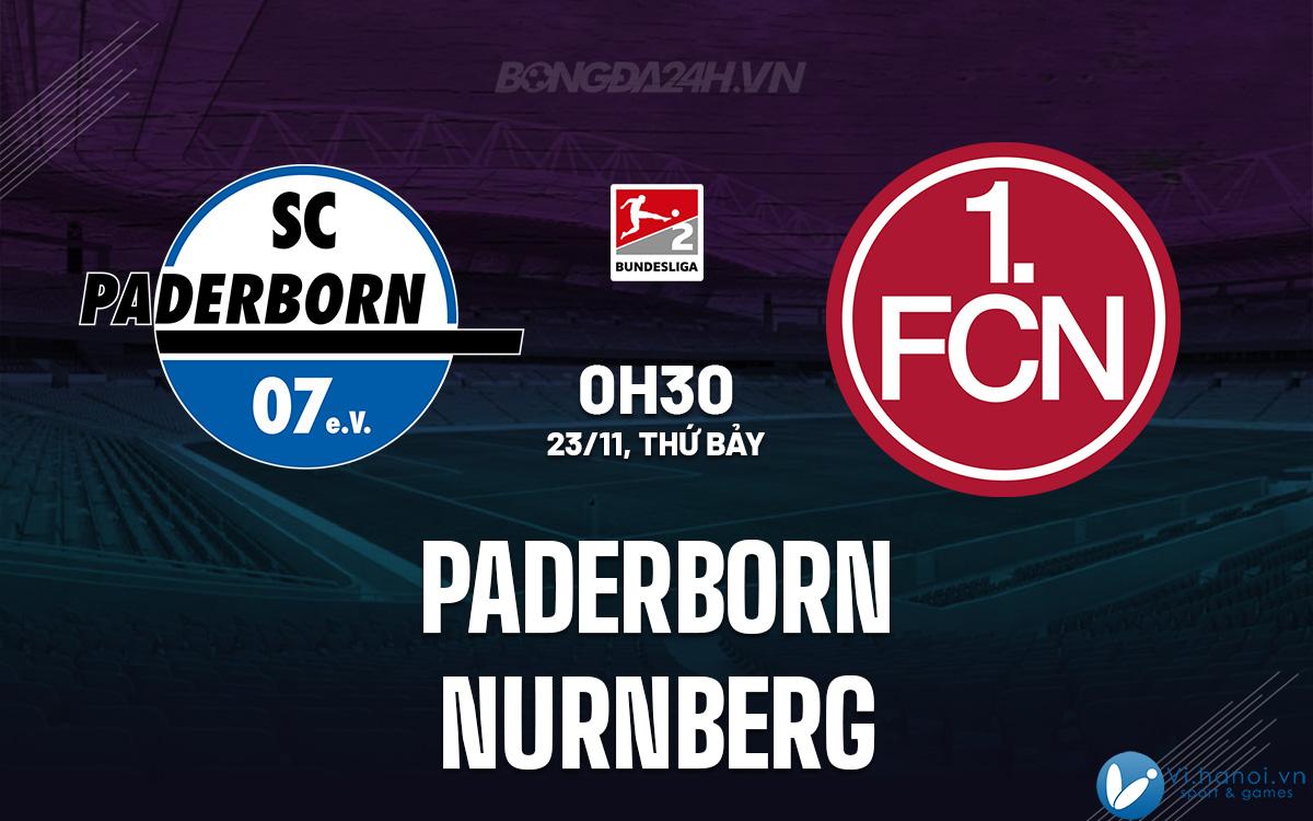 Paderborn đấu với Nurnberg