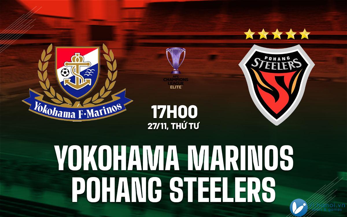 Dự đoán bóng đá ưu tú của Yokohama Marinos vs Pohang Steelers c1 AFC Champions League hôm nay